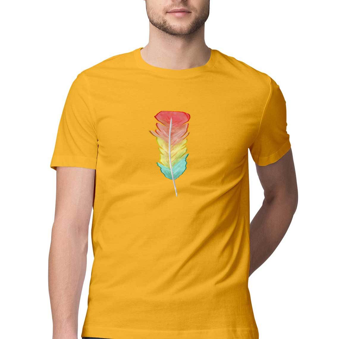 Coloured Feather T-shirt