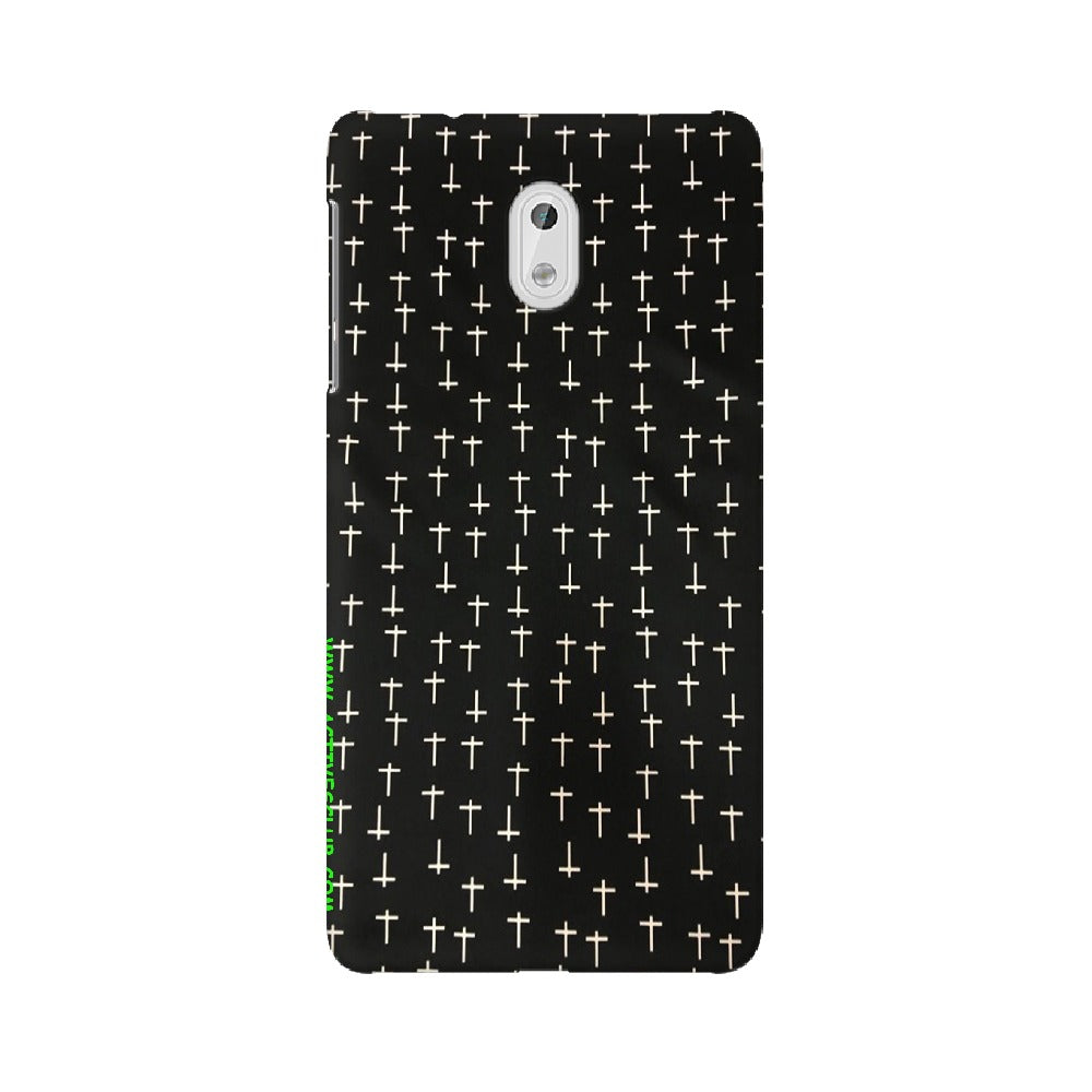 Block Print Black   ---   Sony Nokia Lenovo Moto HTC Huawei - Mobile Back Cover