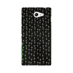 Block Print Black   ---   Sony Nokia Lenovo Moto HTC Huawei - Mobile Back Cover