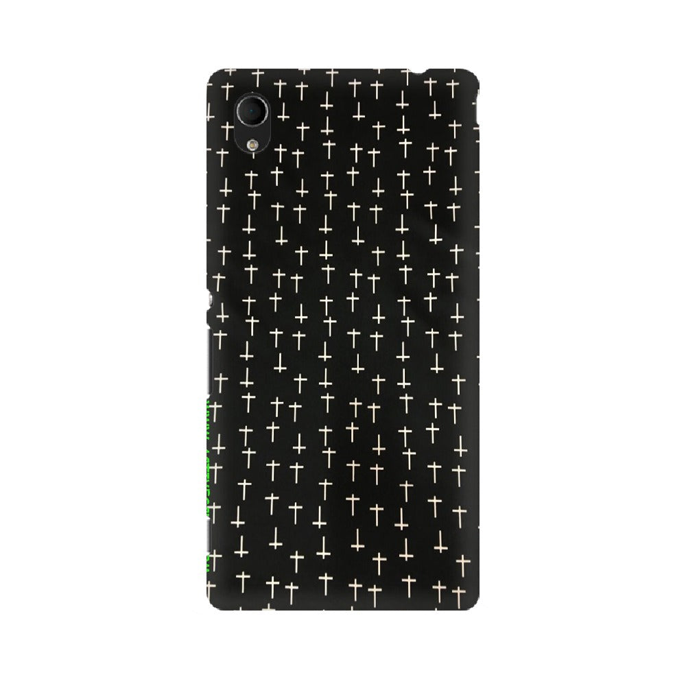 Block Print Black   ---   Sony Nokia Lenovo Moto HTC Huawei - Mobile Back Cover