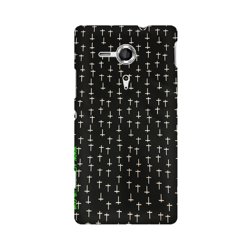 Block Print Black   ---   Sony Nokia Lenovo Moto HTC Huawei - Mobile Back Cover