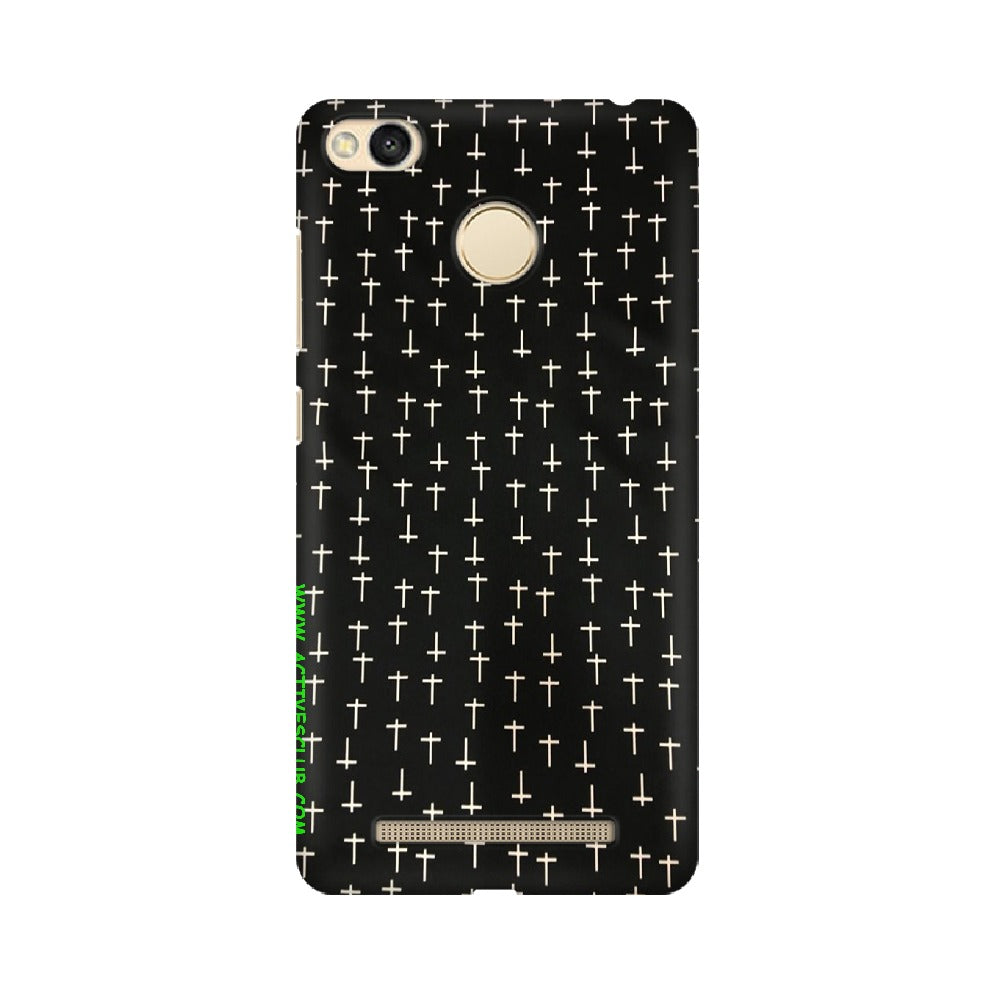 Block Print Black   ---   Apple XioMi RealMe Oppo Vivo - Mobile Back Cover