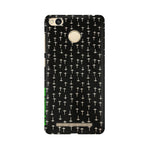 Block Print Black   ---   Apple XioMi RealMe Oppo Vivo - Mobile Back Cover