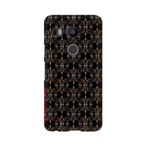 Block Print Black Symmetry   ---   Sony Nokia Lenovo Moto HTC Huawei - Mobile Back Cover