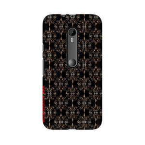 Block Print Black Symmetry   ---   Sony Nokia Lenovo Moto HTC Huawei - Mobile Back Cover