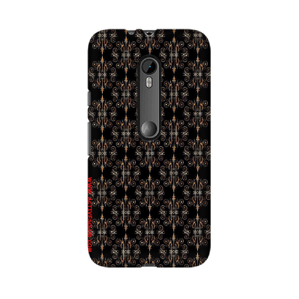 Block Print Black Symmetry   ---   Sony Nokia Lenovo Moto HTC Huawei - Mobile Back Cover