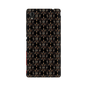 Block Print Black Symmetry   ---   Sony Nokia Lenovo Moto HTC Huawei - Mobile Back Cover