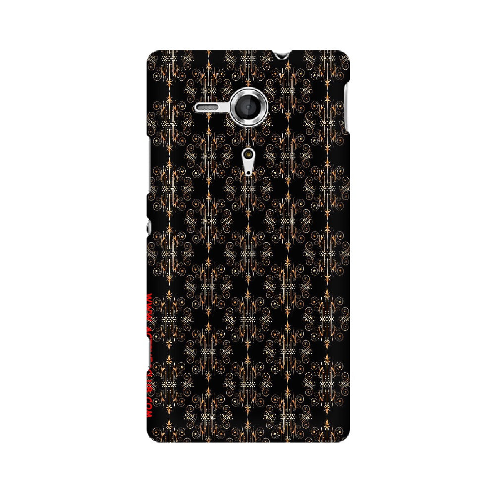 Block Print Black Symmetry   ---   Sony Nokia Lenovo Moto HTC Huawei - Mobile Back Cover