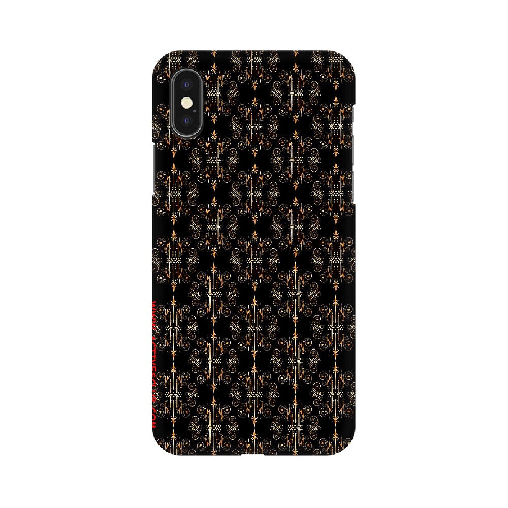 Block Print Black Symmetry   ---   Apple XioMi RealMe Oppo Vivo - Mobile Back Cover