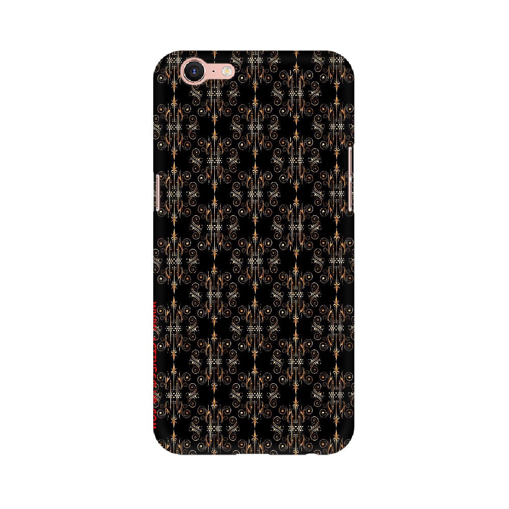 Block Print Black Symmetry   ---   Apple XioMi RealMe Oppo Vivo - Mobile Back Cover