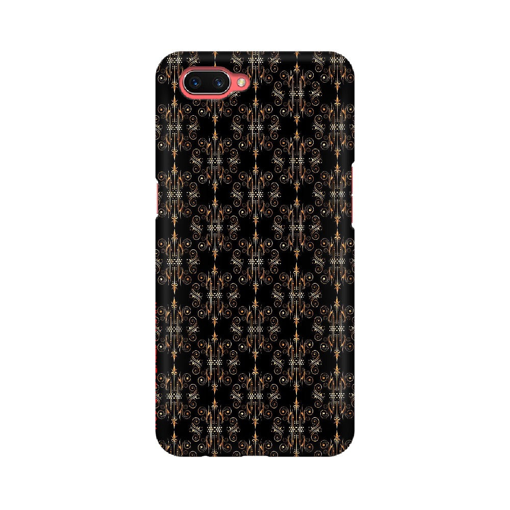 Block Print Black Symmetry   ---   Apple XioMi RealMe Oppo Vivo - Mobile Back Cover