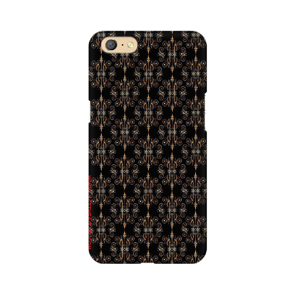 Block Print Black Symmetry   ---   Apple XioMi RealMe Oppo Vivo - Mobile Back Cover