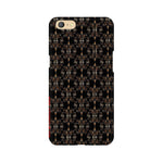 Block Print Black Symmetry   ---   Apple XioMi RealMe Oppo Vivo - Mobile Back Cover