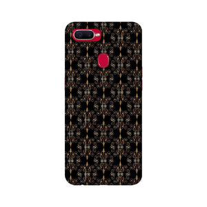 Block Print Black Symmetry   ---   Apple XioMi RealMe Oppo Vivo - Mobile Back Cover