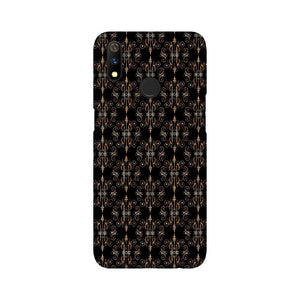 Block Print Black Symmetry   ---   Apple XioMi RealMe Oppo Vivo - Mobile Back Cover