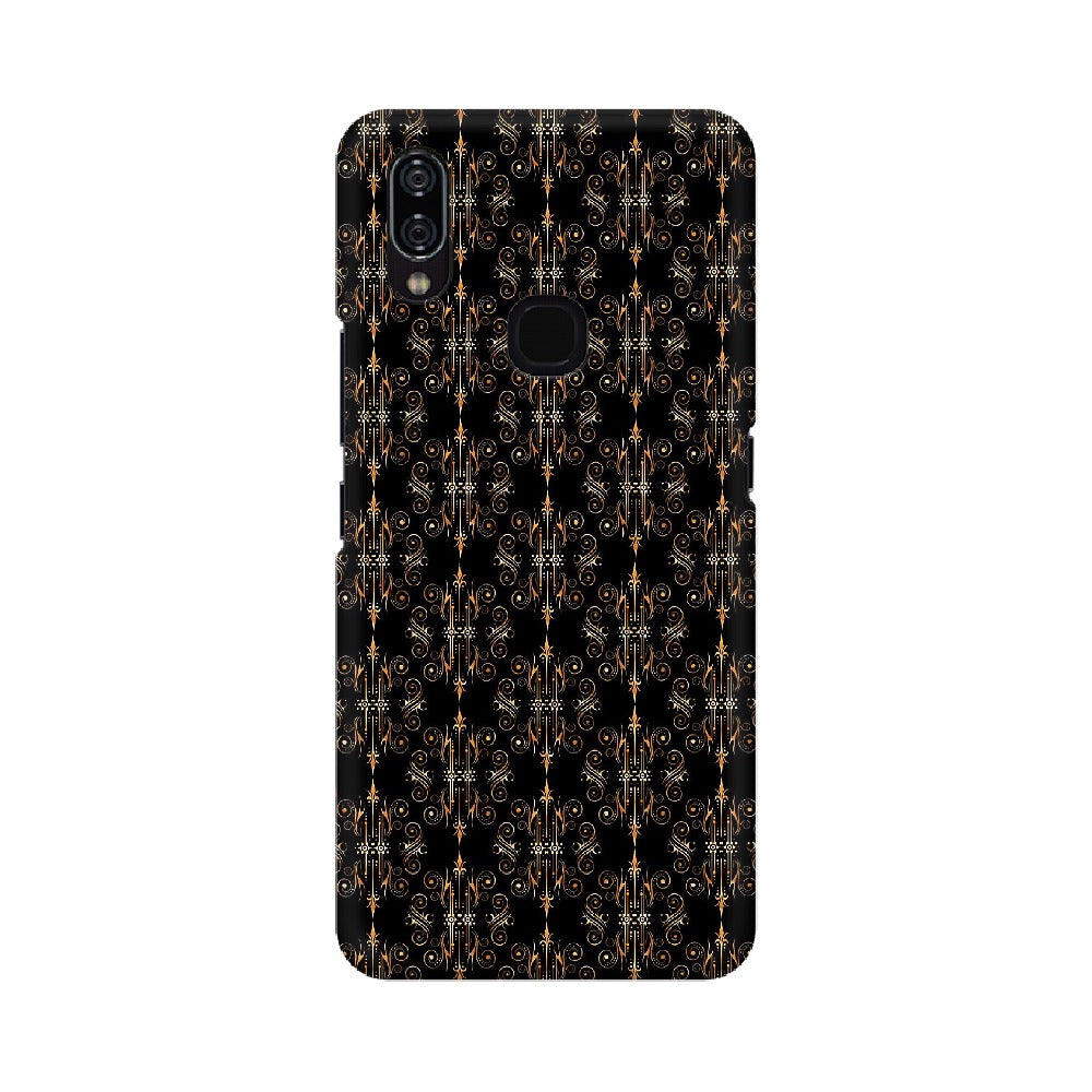 Block Print Black Symmetry   ---   Apple XioMi RealMe Oppo Vivo - Mobile Back Cover