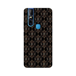 Block Print Black Symmetry   ---   Apple XioMi RealMe Oppo Vivo - Mobile Back Cover