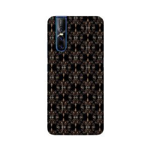 Block Print Black Symmetry   ---   Apple XioMi RealMe Oppo Vivo - Mobile Back Cover