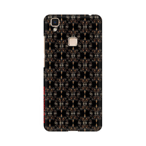 Block Print Black Symmetry   ---   Apple XioMi RealMe Oppo Vivo - Mobile Back Cover