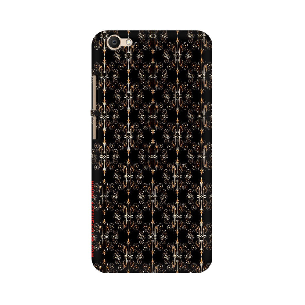 Block Print Black Symmetry   ---   Apple XioMi RealMe Oppo Vivo - Mobile Back Cover