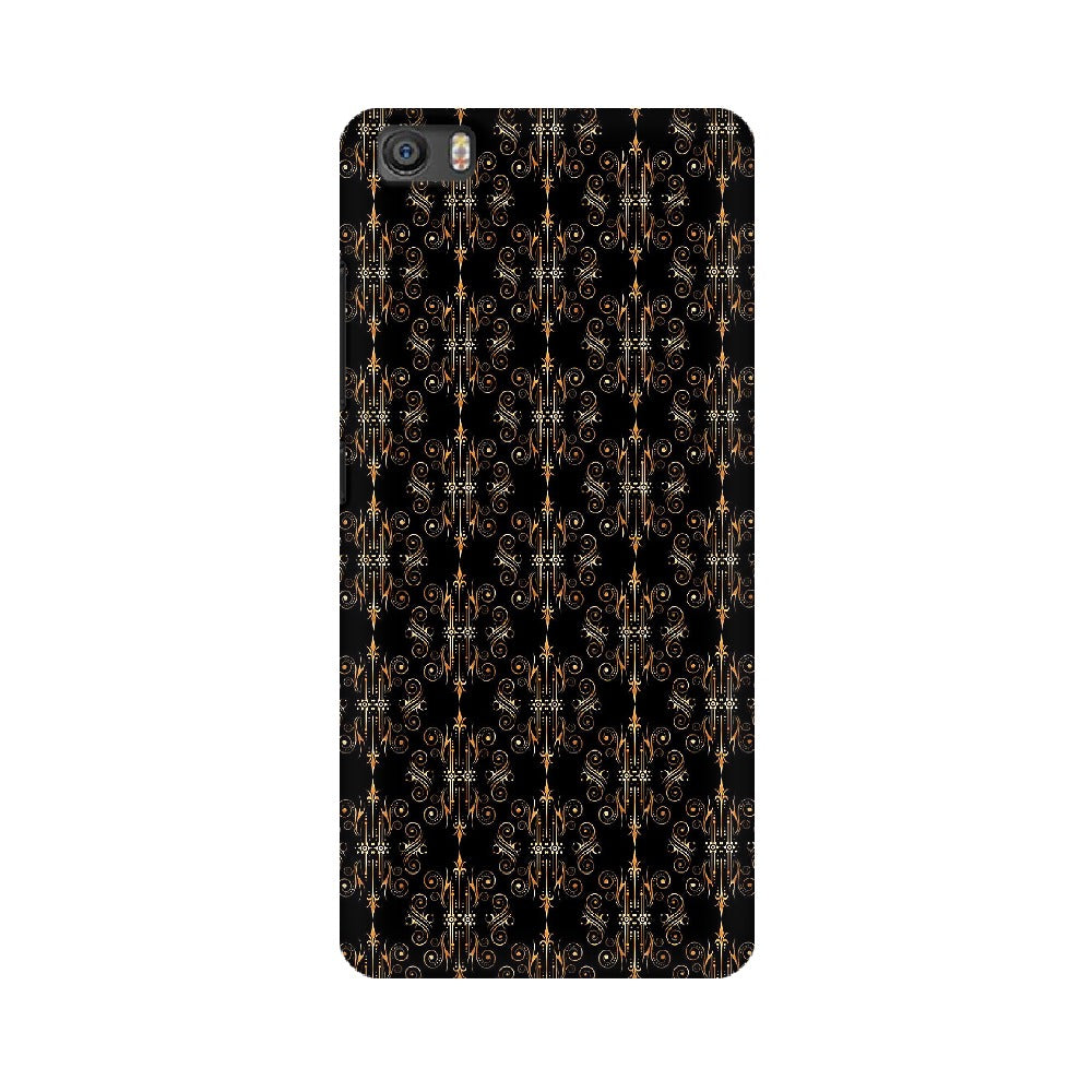 Block Print Black Symmetry   ---   Apple XioMi RealMe Oppo Vivo - Mobile Back Cover