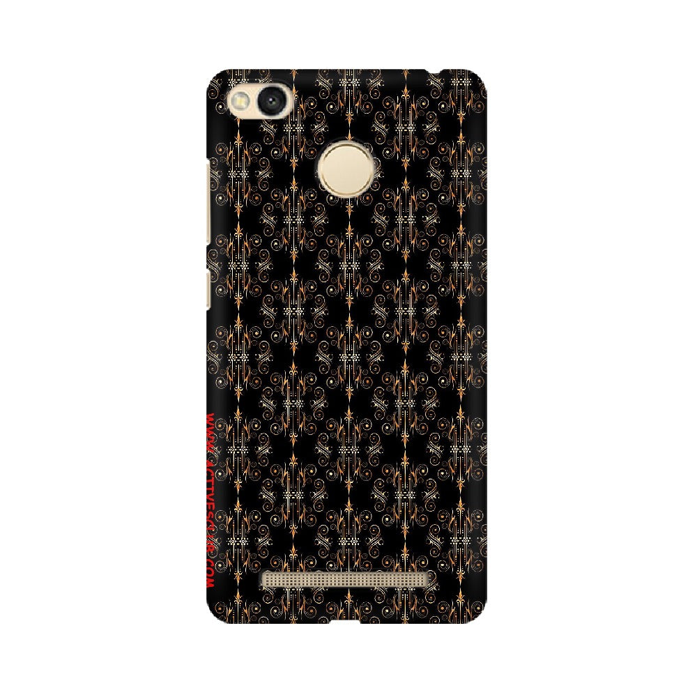 Block Print Black Symmetry   ---   Apple XioMi RealMe Oppo Vivo - Mobile Back Cover