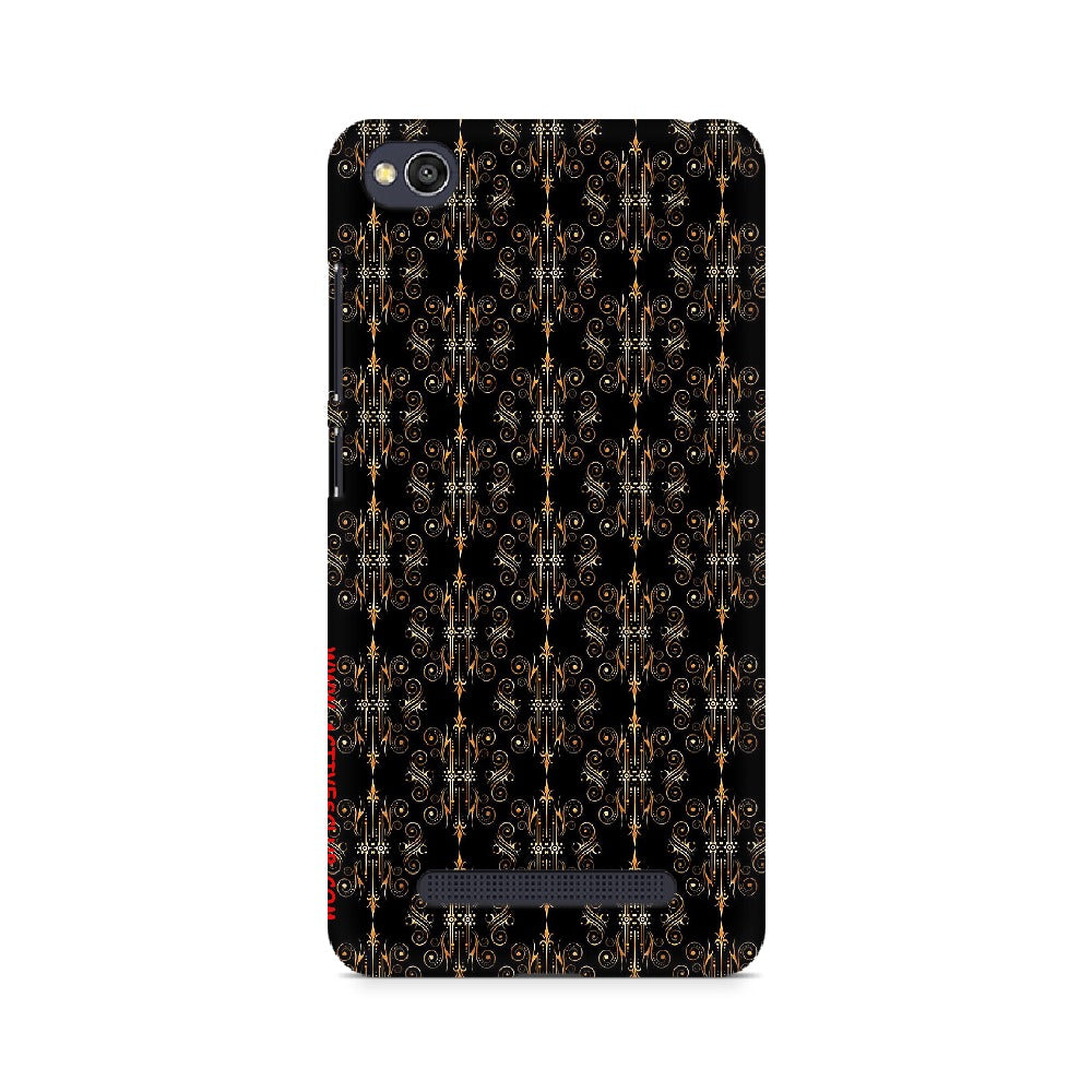 Block Print Black Symmetry   ---   Apple XioMi RealMe Oppo Vivo - Mobile Back Cover