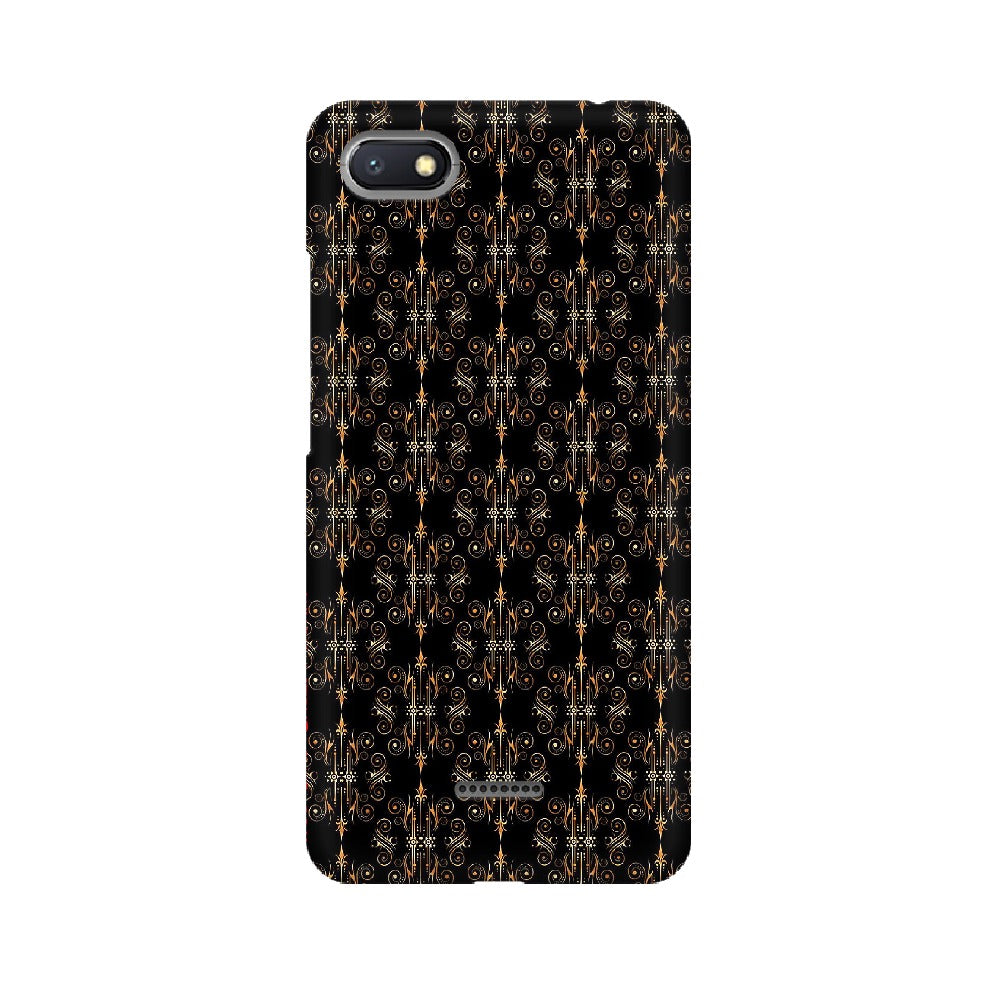 Block Print Black Symmetry   ---   Apple XioMi RealMe Oppo Vivo - Mobile Back Cover