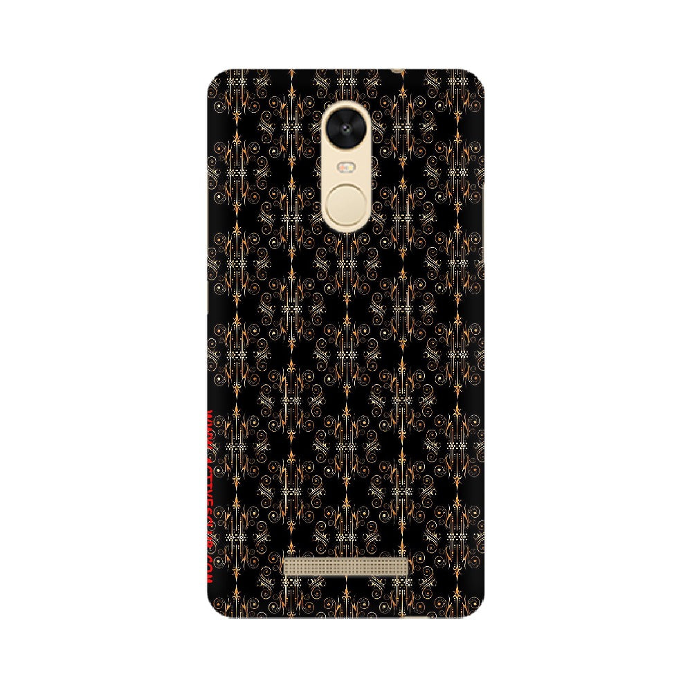 Block Print Black Symmetry   ---   Apple XioMi RealMe Oppo Vivo - Mobile Back Cover