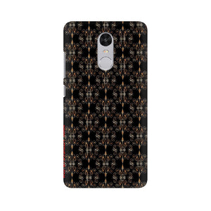 Block Print Black Symmetry   ---   Apple XioMi RealMe Oppo Vivo - Mobile Back Cover