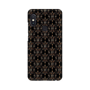 Block Print Black Symmetry   ---   Apple XioMi RealMe Oppo Vivo - Mobile Back Cover