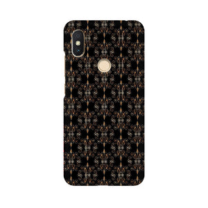 Block Print Black Symmetry   ---   Apple XioMi RealMe Oppo Vivo - Mobile Back Cover