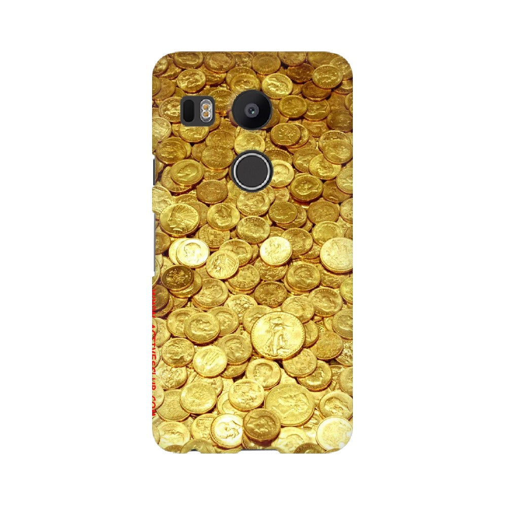 Gold Coins   ---   Sony Nokia Lenovo Moto HTC Huawei - Mobile Back Cover