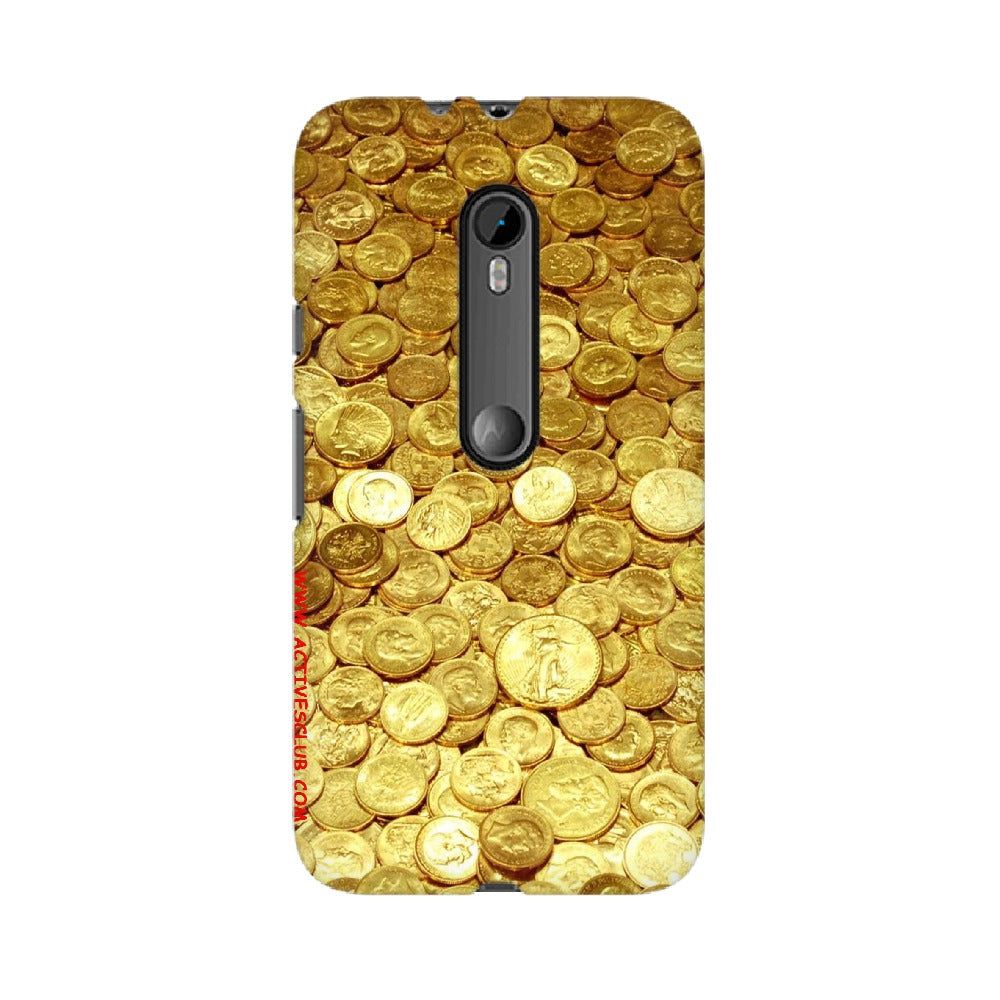 Gold Coins   ---   Sony Nokia Lenovo Moto HTC Huawei - Mobile Back Cover