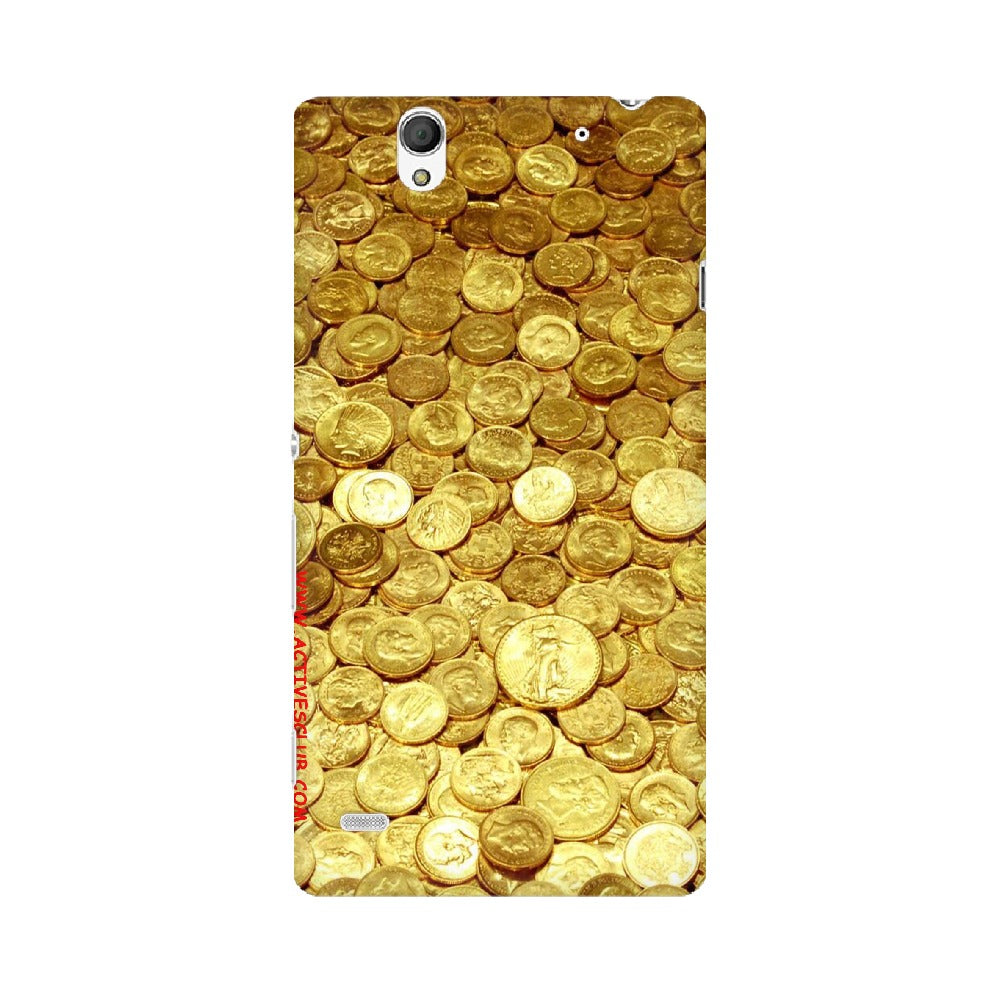 Gold Coins   ---   Sony Nokia Lenovo Moto HTC Huawei - Mobile Back Cover