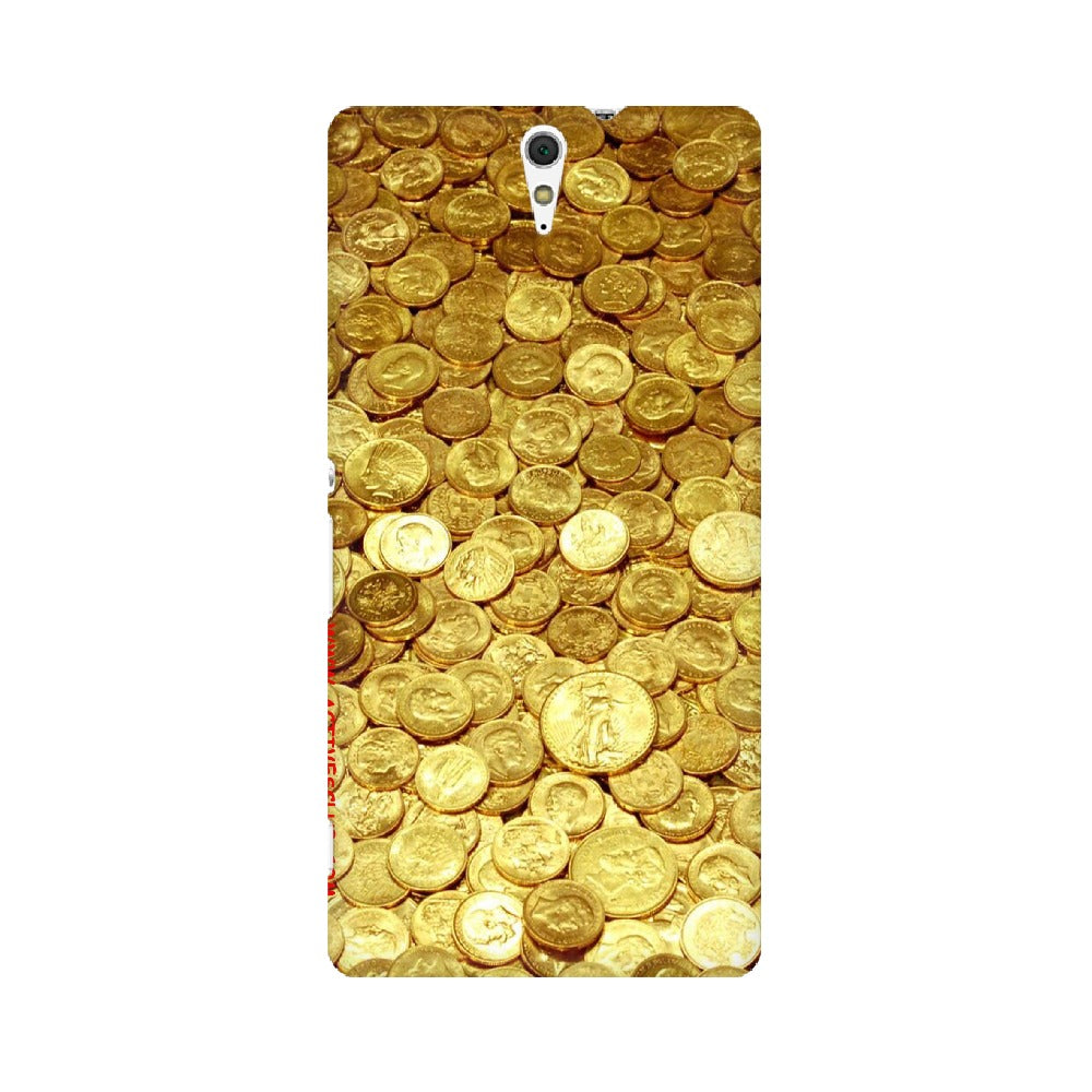 Gold Coins   ---   Sony Nokia Lenovo Moto HTC Huawei - Mobile Back Cover