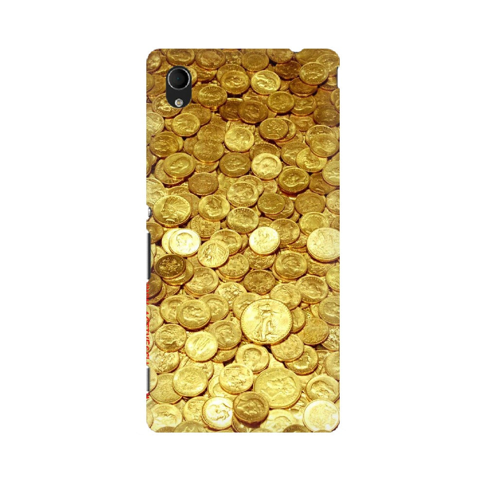 Gold Coins   ---   Sony Nokia Lenovo Moto HTC Huawei - Mobile Back Cover