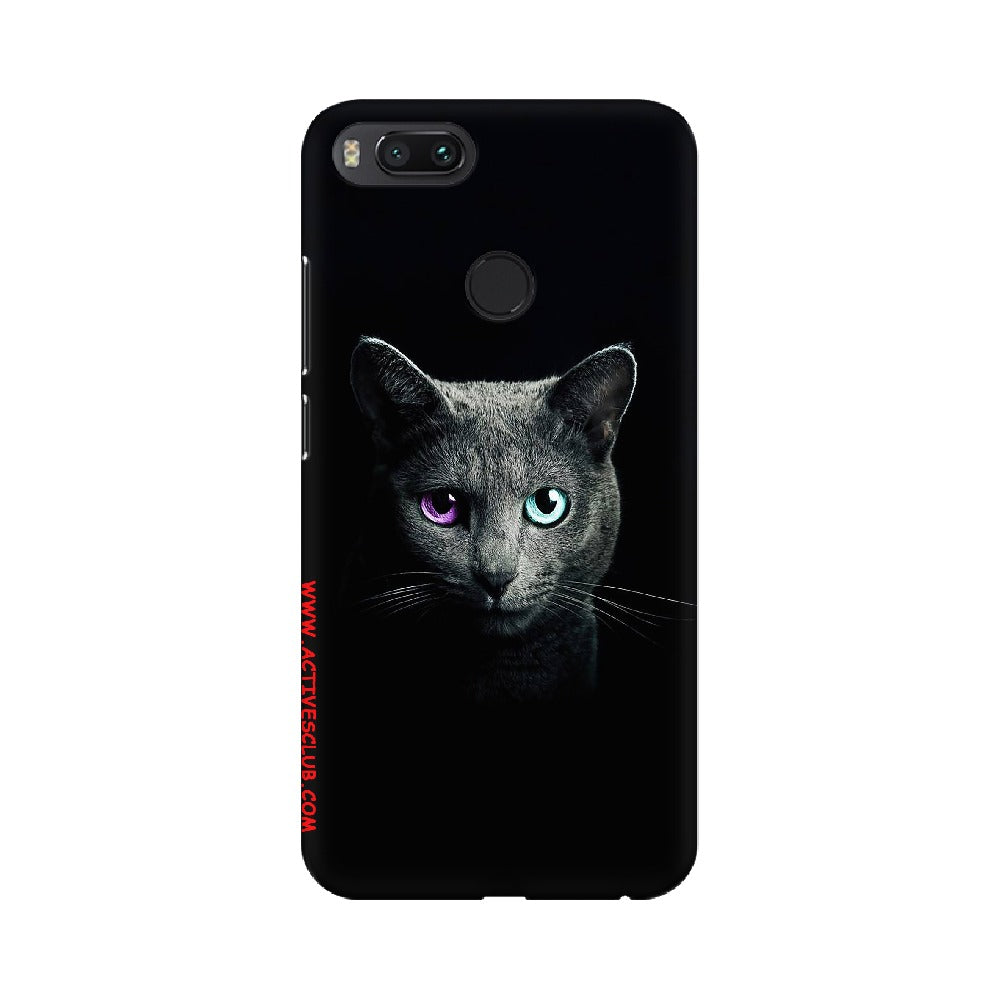 Black Cat   ---   Apple XioMi RealMe Oppo Vivo - Mobile Back Cover