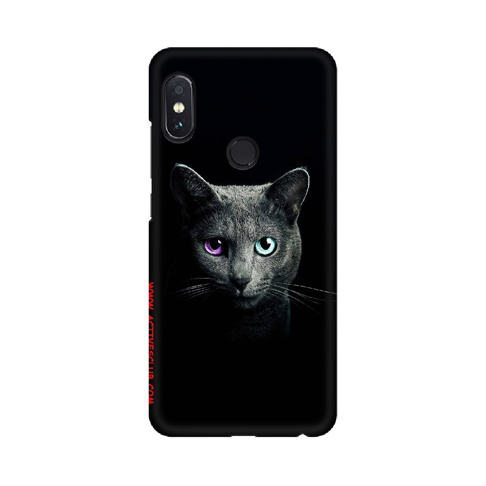 Black Cat   ---   Apple XioMi RealMe Oppo Vivo - Mobile Back Cover