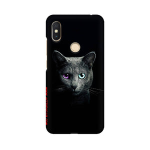 Black Cat   ---   Apple XioMi RealMe Oppo Vivo - Mobile Back Cover