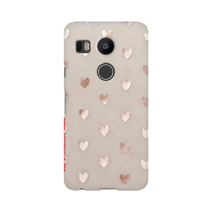 Silver Hearts   ---   Sony Nokia Lenovo Moto HTC Huawei - Mobile Back Cover