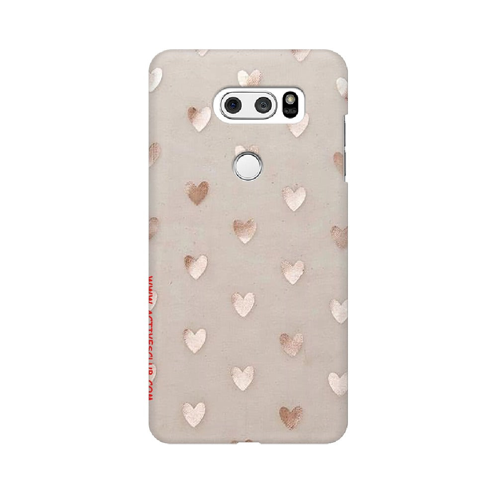 Silver Hearts   ---   Sony Nokia Lenovo Moto HTC Huawei - Mobile Back Cover