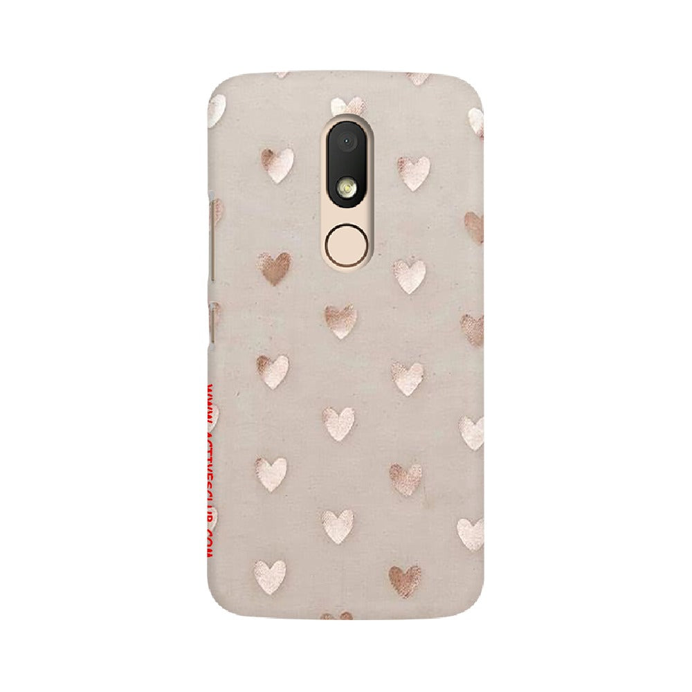 Silver Hearts   ---   Sony Nokia Lenovo Moto HTC Huawei - Mobile Back Cover