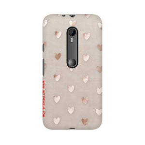 Silver Hearts   ---   Sony Nokia Lenovo Moto HTC Huawei - Mobile Back Cover