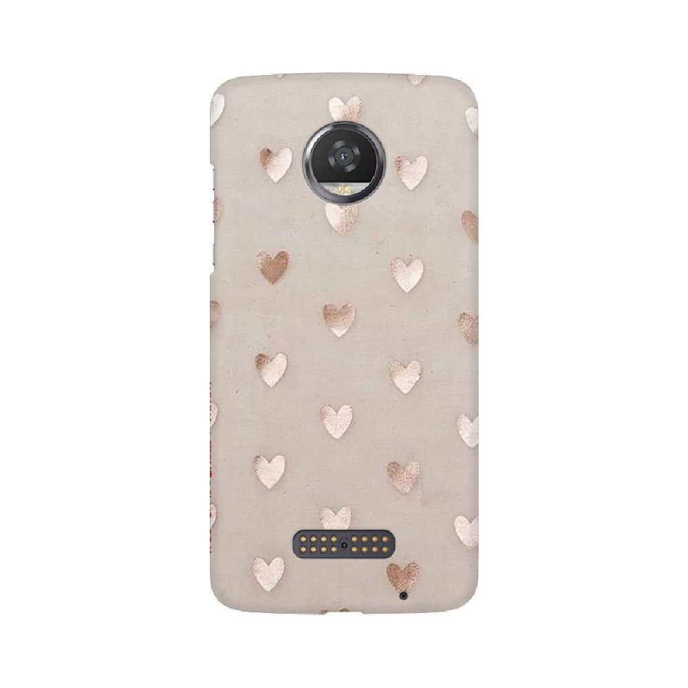 Silver Hearts   ---   Sony Nokia Lenovo Moto HTC Huawei - Mobile Back Cover