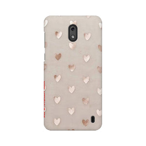 Silver Hearts   ---   Sony Nokia Lenovo Moto HTC Huawei - Mobile Back Cover