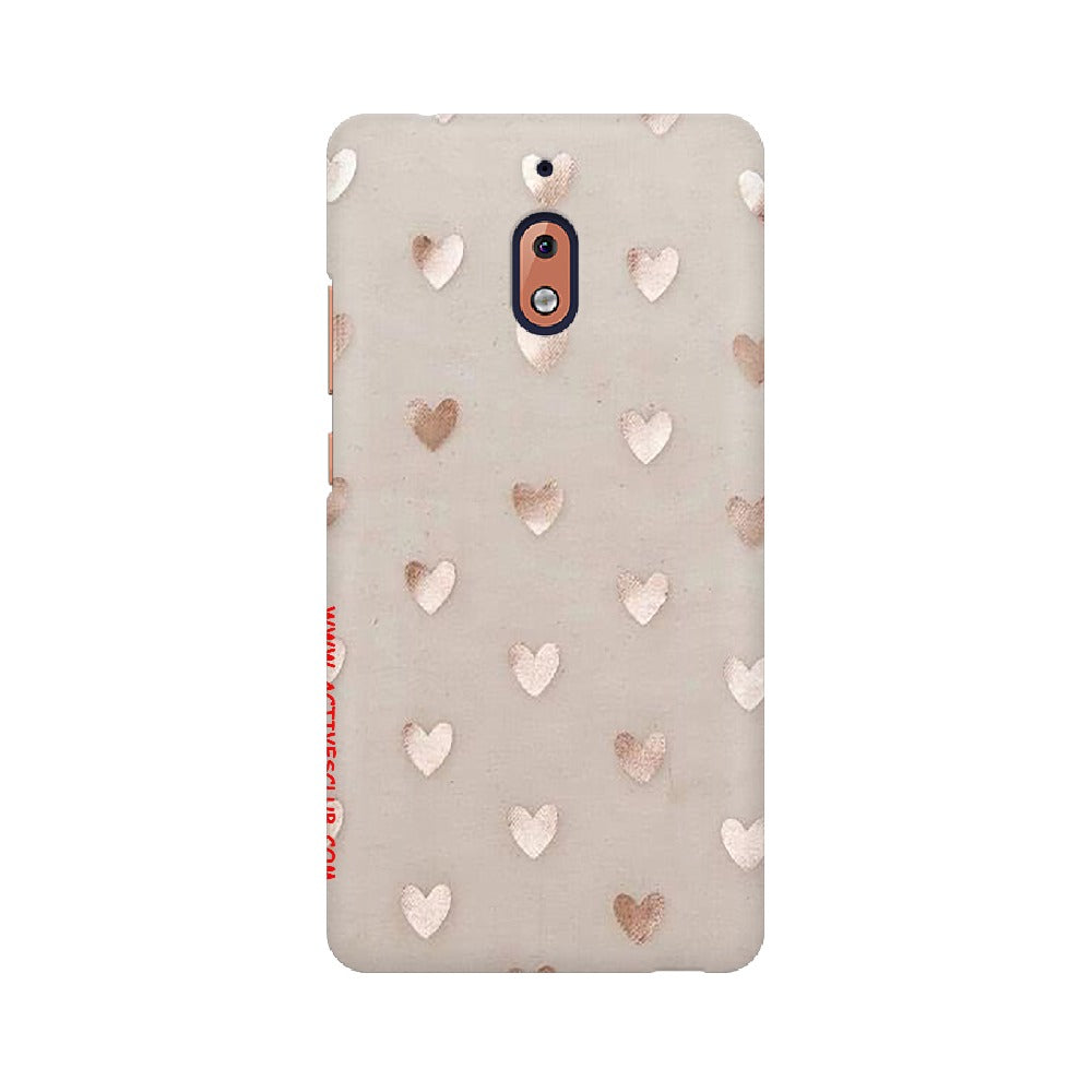 Silver Hearts   ---   Sony Nokia Lenovo Moto HTC Huawei - Mobile Back Cover