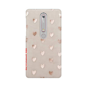 Silver Hearts   ---   Sony Nokia Lenovo Moto HTC Huawei - Mobile Back Cover