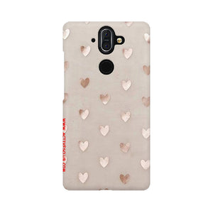 Silver Hearts   ---   Sony Nokia Lenovo Moto HTC Huawei - Mobile Back Cover