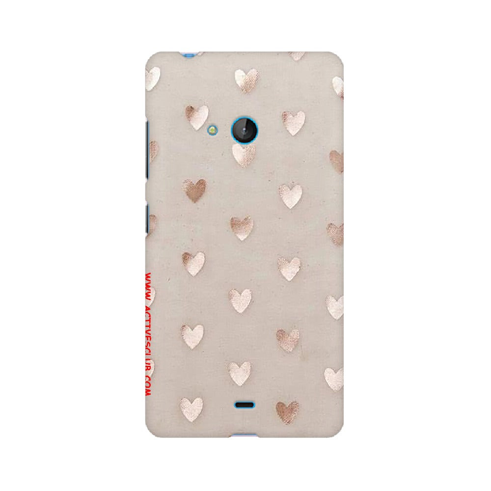 Silver Hearts   ---   Sony Nokia Lenovo Moto HTC Huawei - Mobile Back Cover